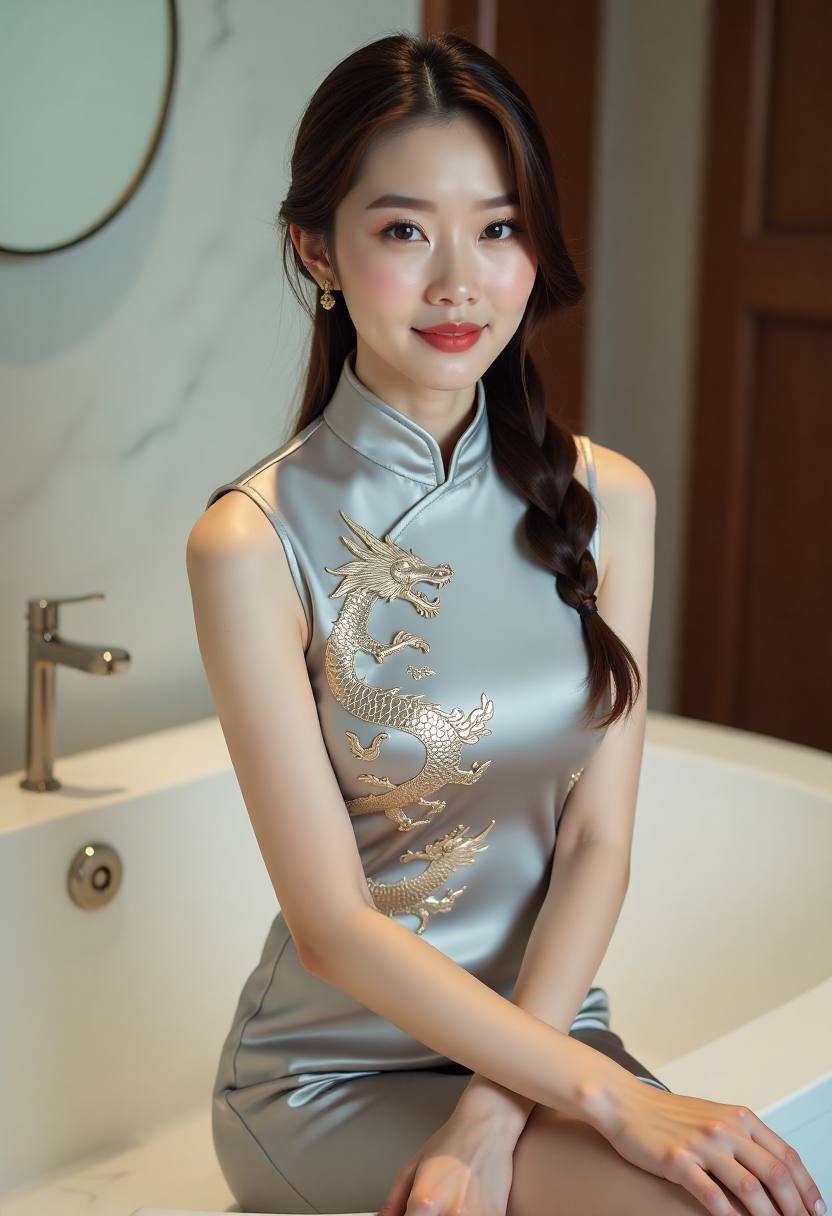 三支棕色线笔并排试色